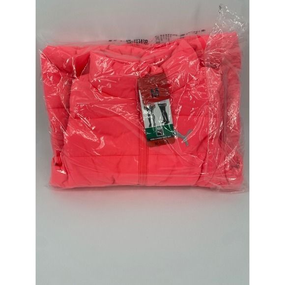 PUMA Youth‎ Set Girl's Vest Long Sleeve Shirt Leggings 3pc  Size Medium (10/12) - Picture 5 of 5